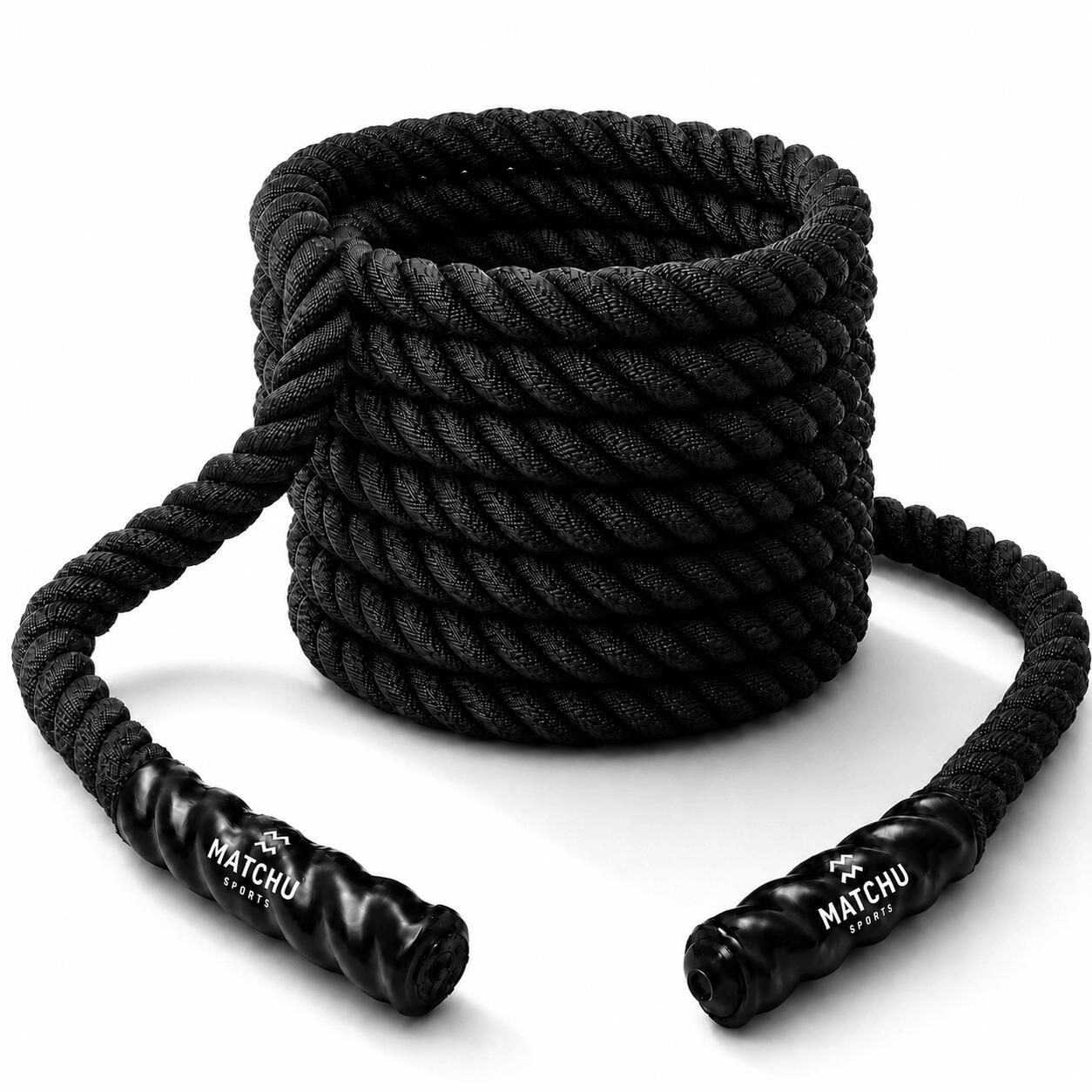 Lina treningowa battle rope 9M - Mocno tkany poliester