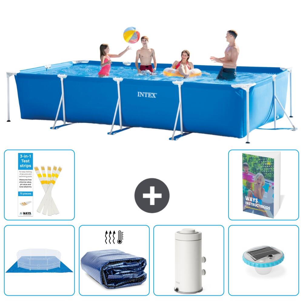 INTEX Basen ze stelażem Prostokątny - 450x220x84 cm - 7-częściowy S98