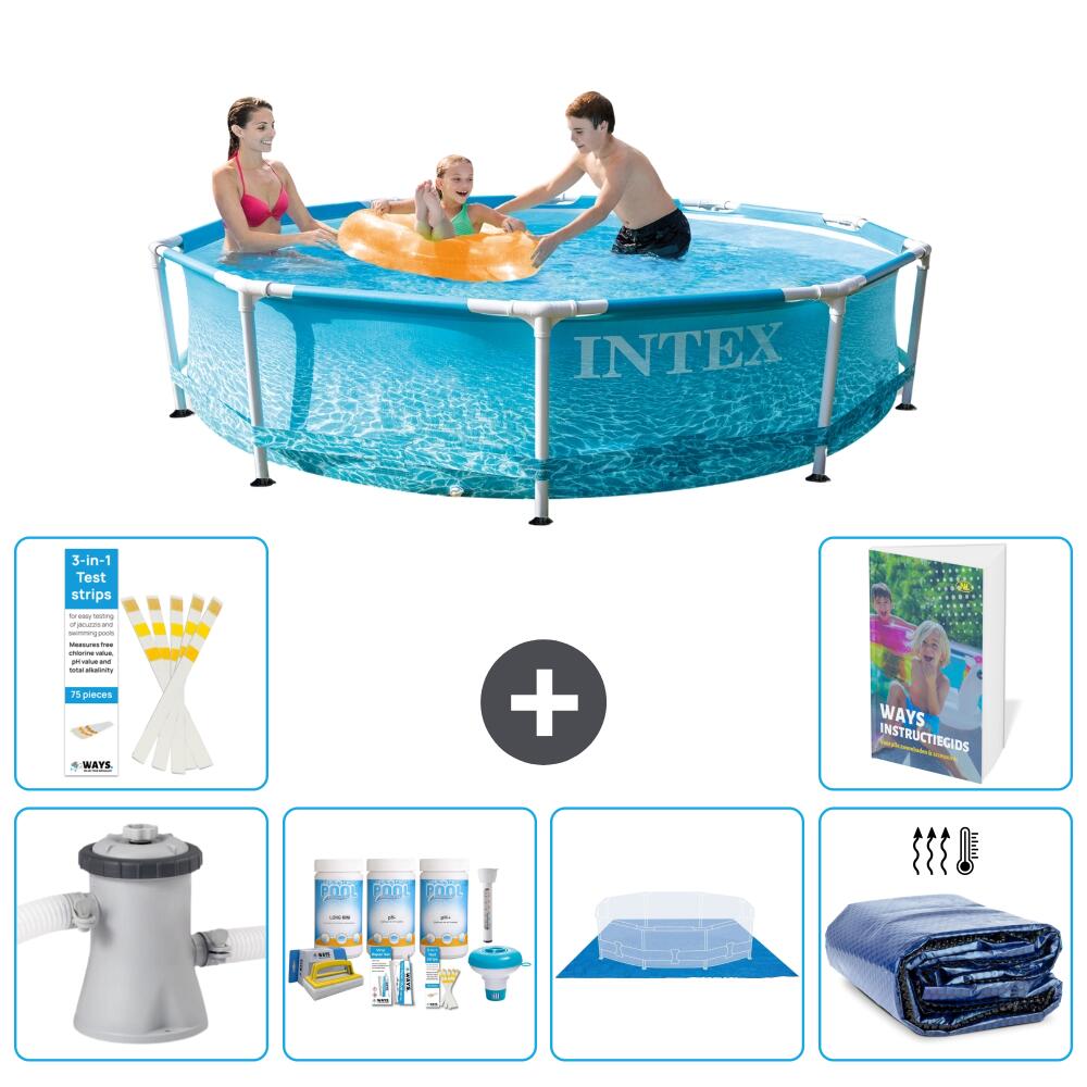 INTEX Basen ze stelażem Okrągły - 305x76 cm - 7-częściowy S289