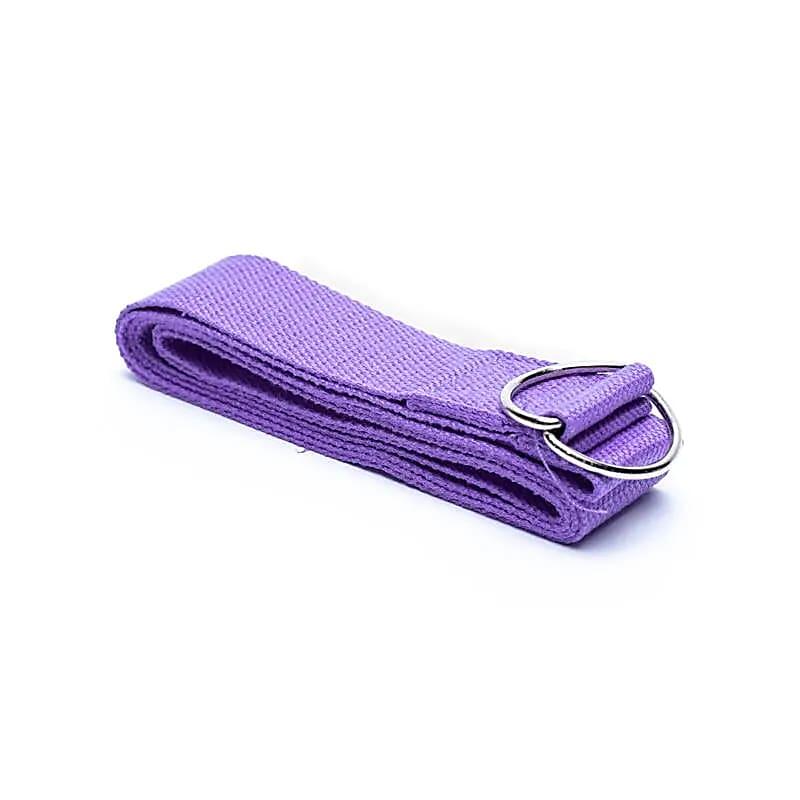 Pasek do jogi fioletowy 183x4cm - wsparcie i elastyczność w praktyce
