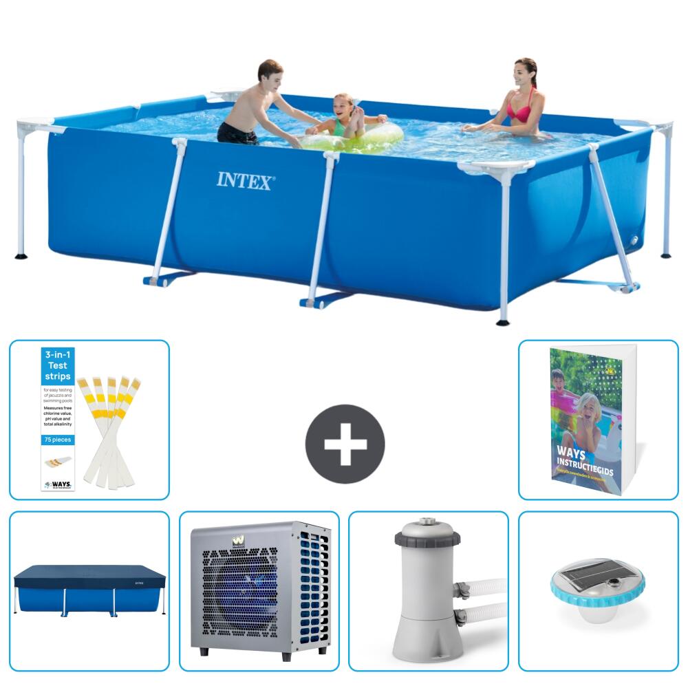 INTEX Basen ze stelażem Prostokątny - 300x200x75 cm - 7-częściowy S106