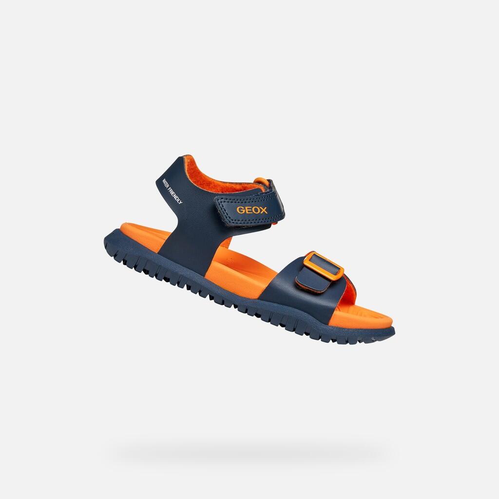Sandały GEOX J SANDAL FUSBETTO BO Niebieski