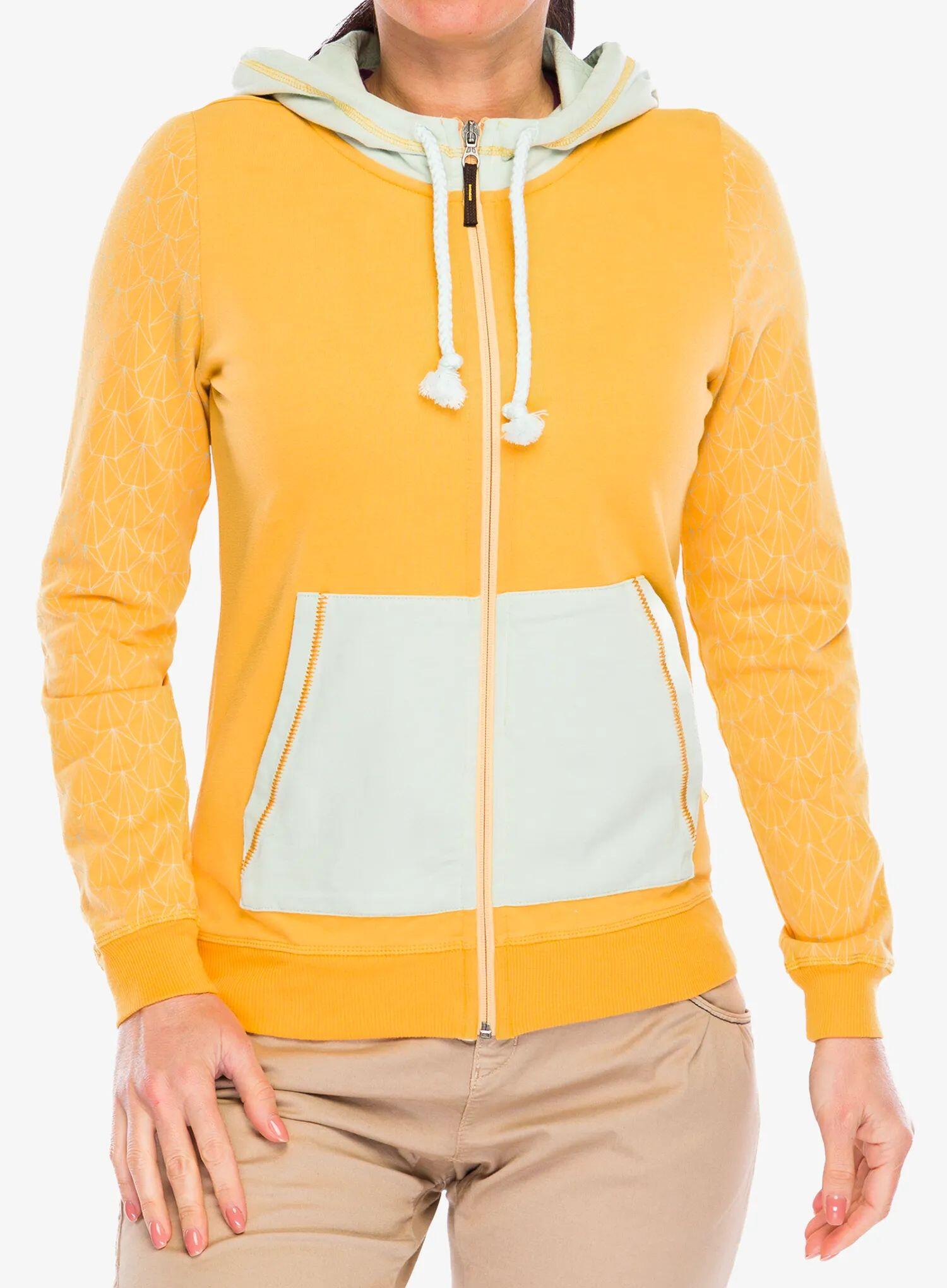 Bluza z kapturem damska Edelrid Bege Zip Hoody