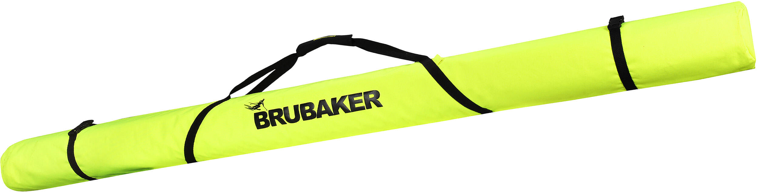 BRUBAKER pokrowiec na narty biegowe 195 cm - czarny neon żółty
