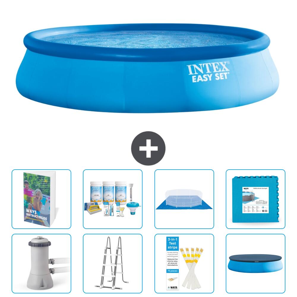 INTEX Basen Easy Set Okrągły - 457x107 cm - 9-częściowy S536