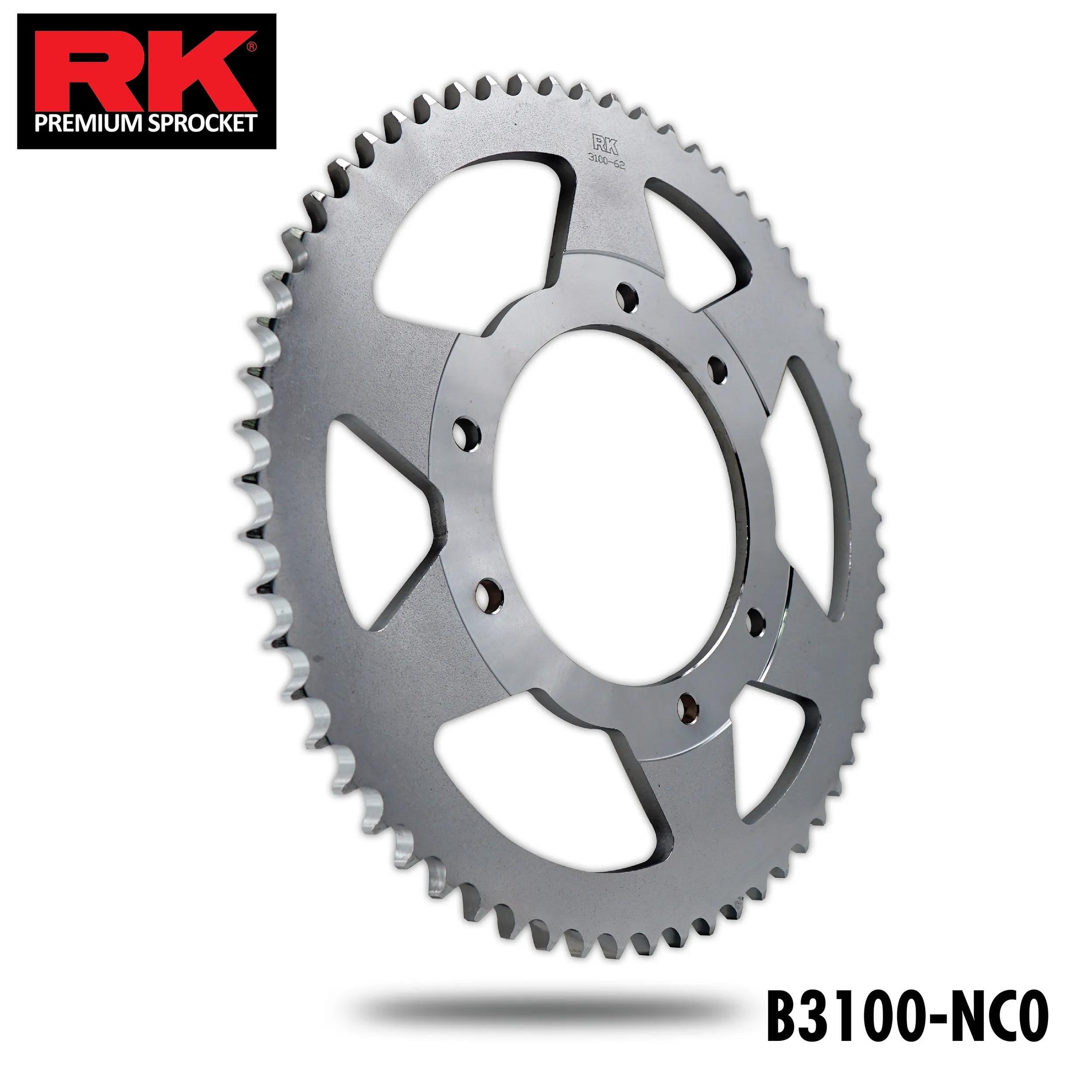 Koło łańcuchowe RK 428 62Z stalowe, srebrne.