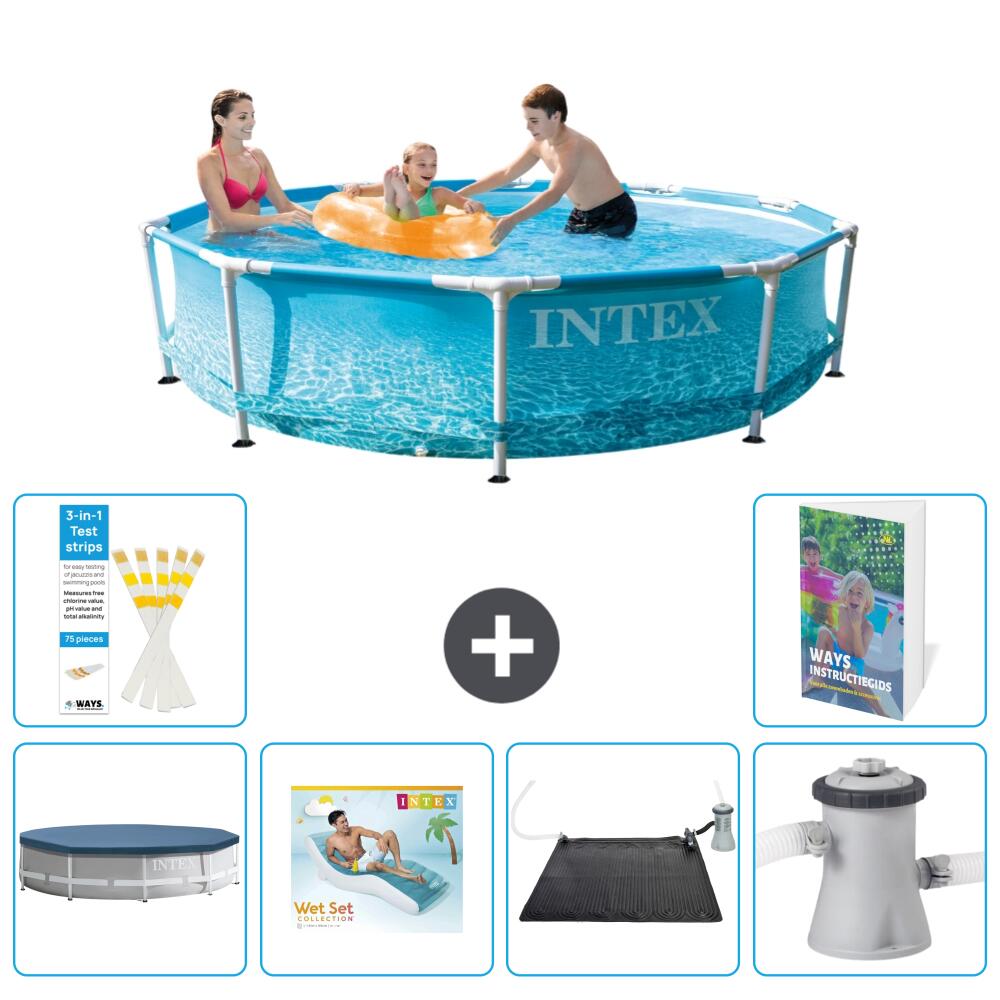 INTEX Basen ze stelażem Okrągły - 305x76 cm - 7-częściowy S45