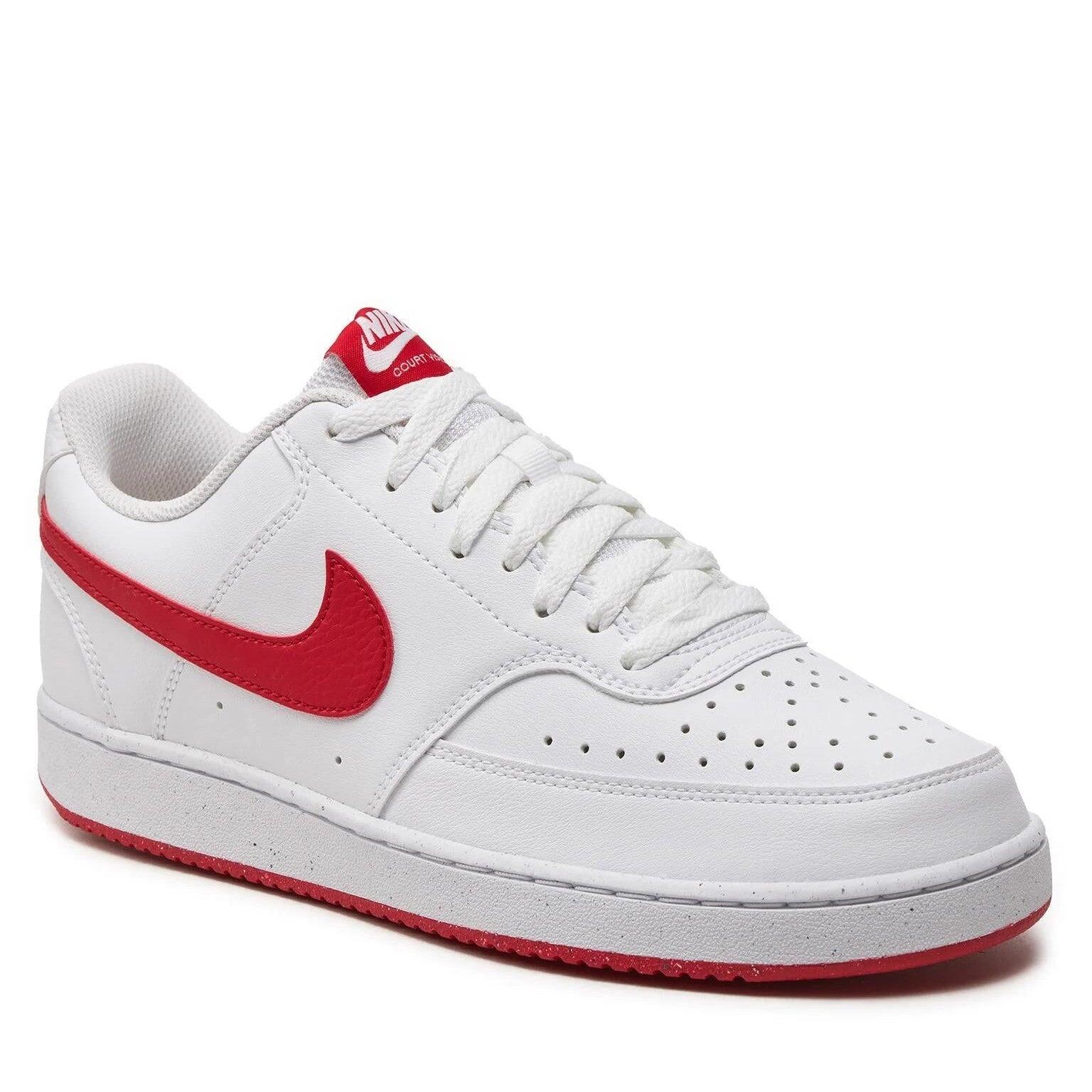 Sneakers Nike Court Vision Low NN 101 białe uniwersytecki czerwony