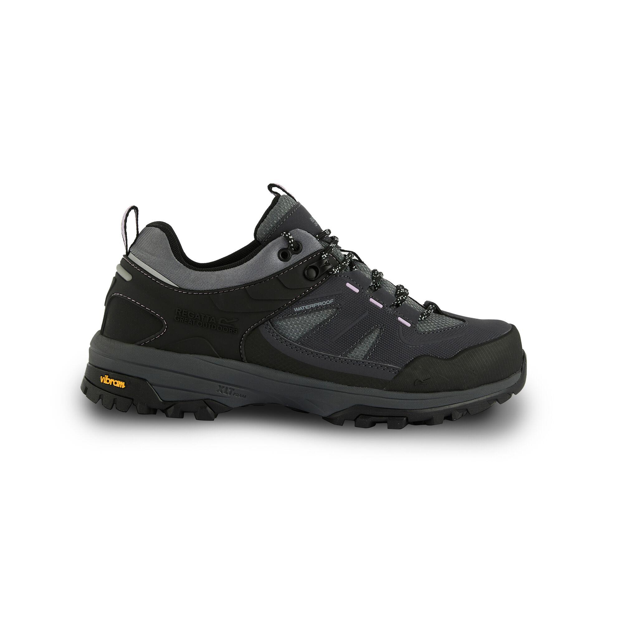 Buty damskie trekkingowe niskie z membraną Regen Vibram