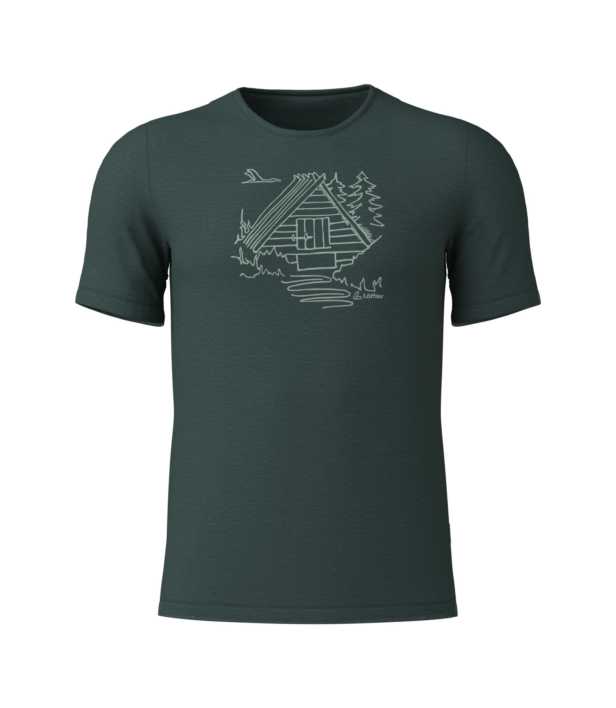 M PRINTSHIRT COTTAGE MERINO-TENCEL(TM)