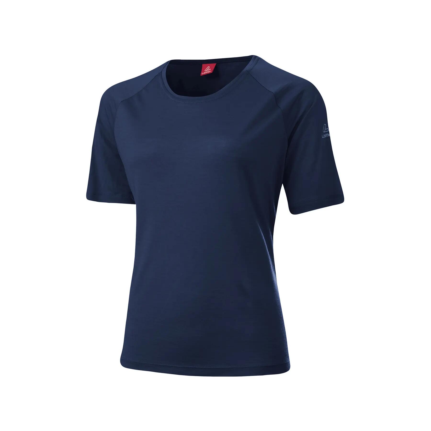 T-shirt z wełny merino damski Löffler