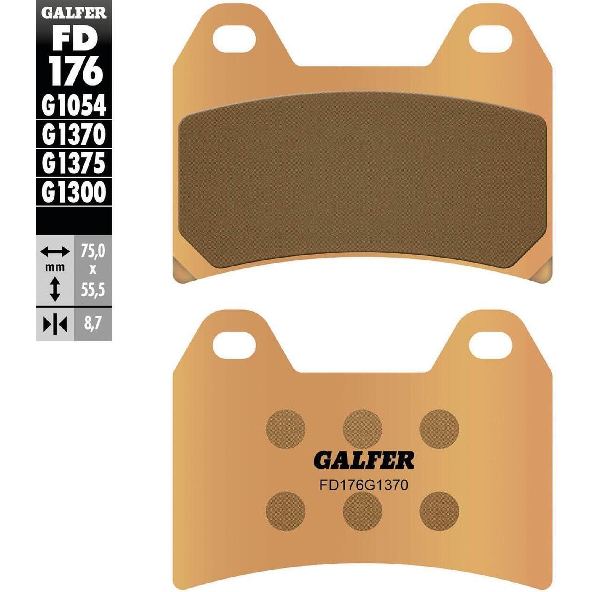 GALFER FD176 klocki hamulcowe z metalu spiekanego do tarcz