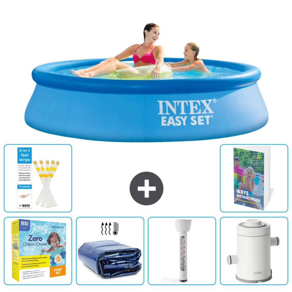 INTEX Basen Easy Set Okrągły - 244x61 cm - 7-częściowy S10