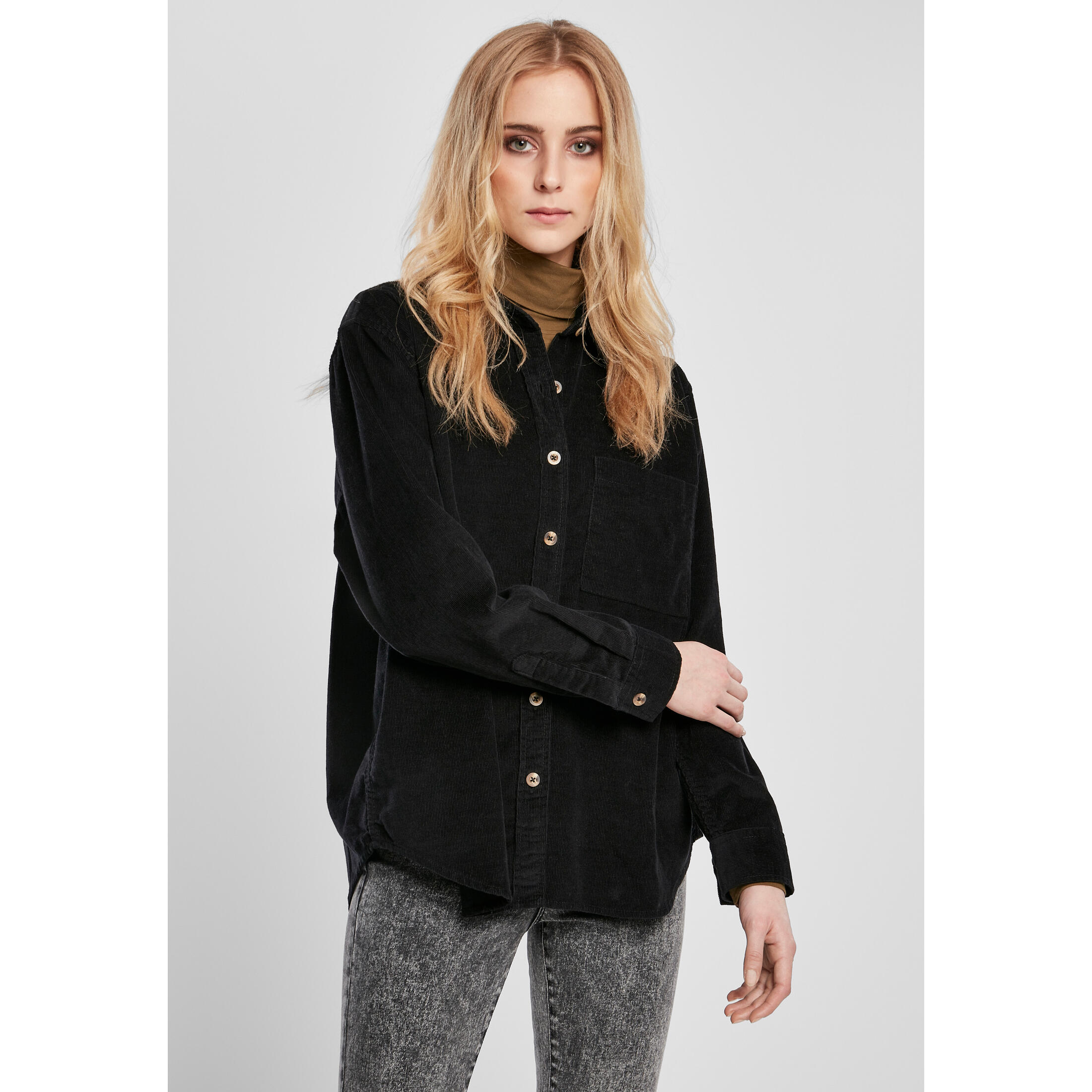 Koszula damska Urban Classics corduroy oversized (grandes tailles)