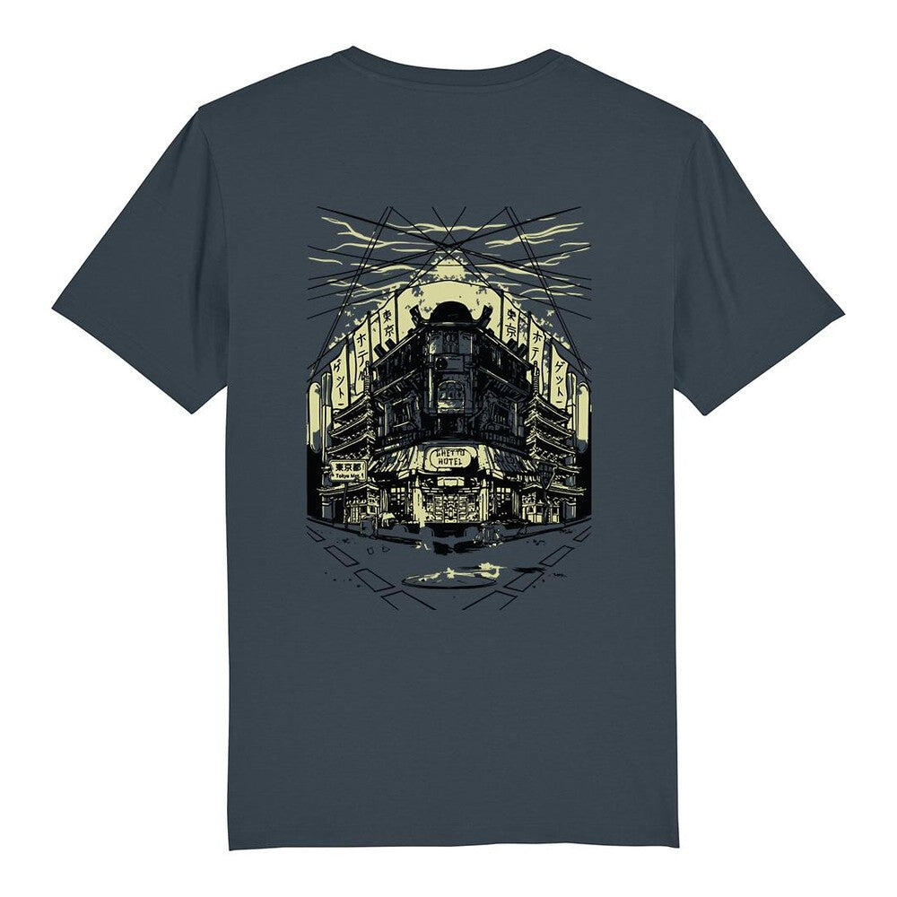 Koszulka T-shirt unisex Ghettoblastee Tokyo India szary
