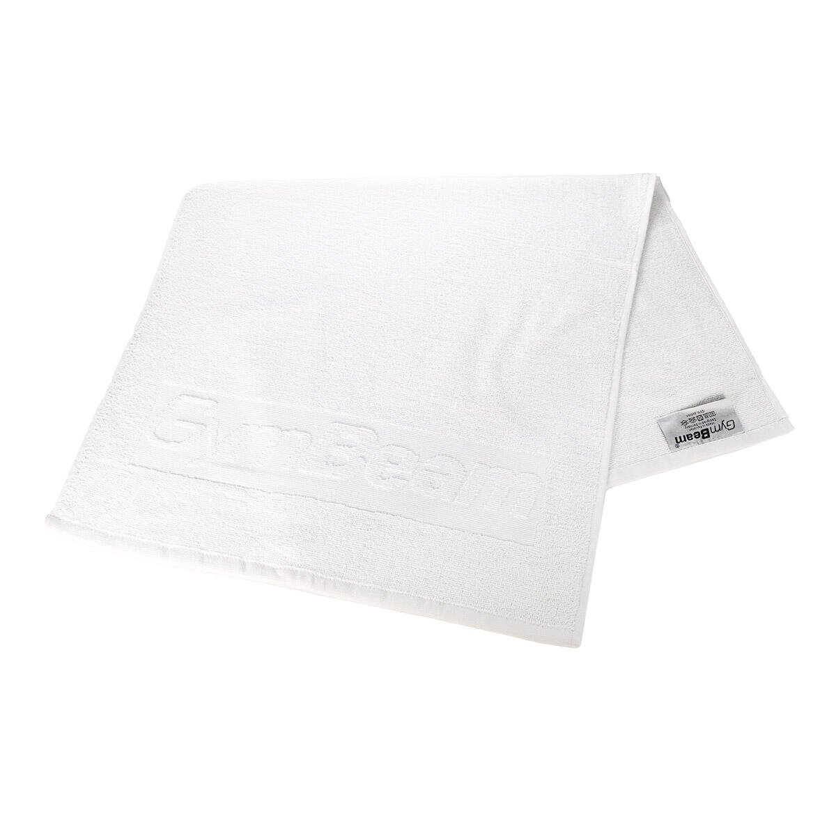 Ręcznik fitness bawełniany 50 x 90 cm biały