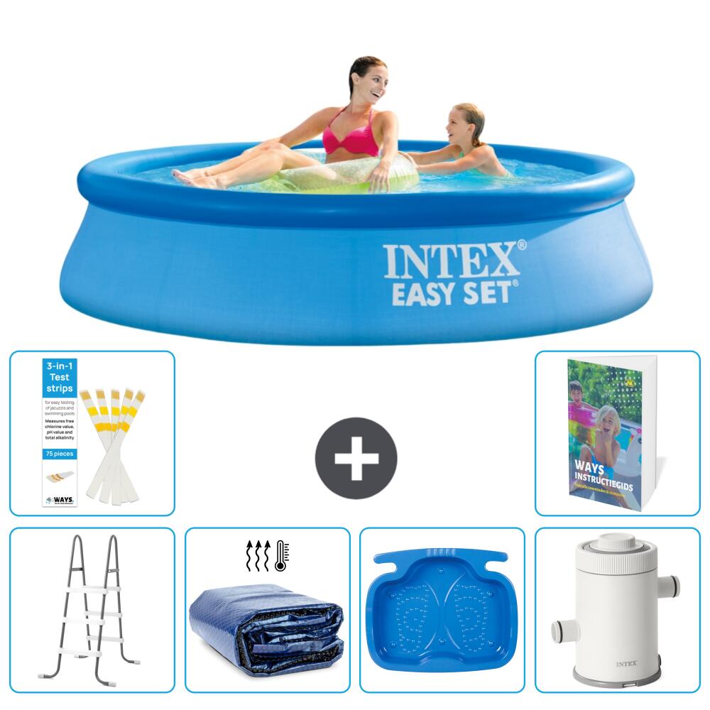 INTEX Basen Easy Set Okrągły - 244x61 cm - 7-częściowy S144