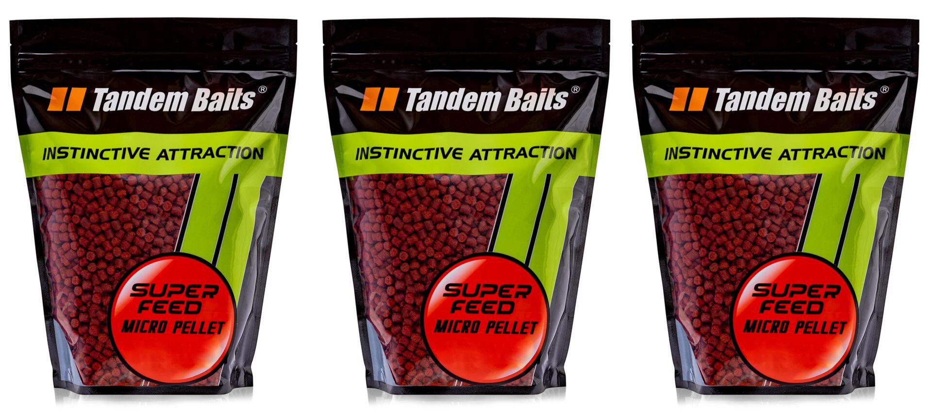Micro-pellet karpiowy SuperFeed 2 mm / 1 kg – Zestaw Robin Red (3 sztuki)