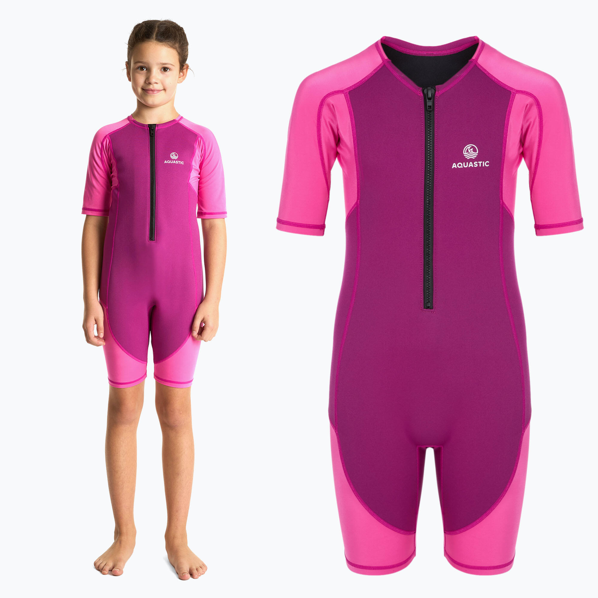 Pianka surfingowa dziecięca AQUASTIC surfingowa z neoprenu 1.5 mm WAVEY