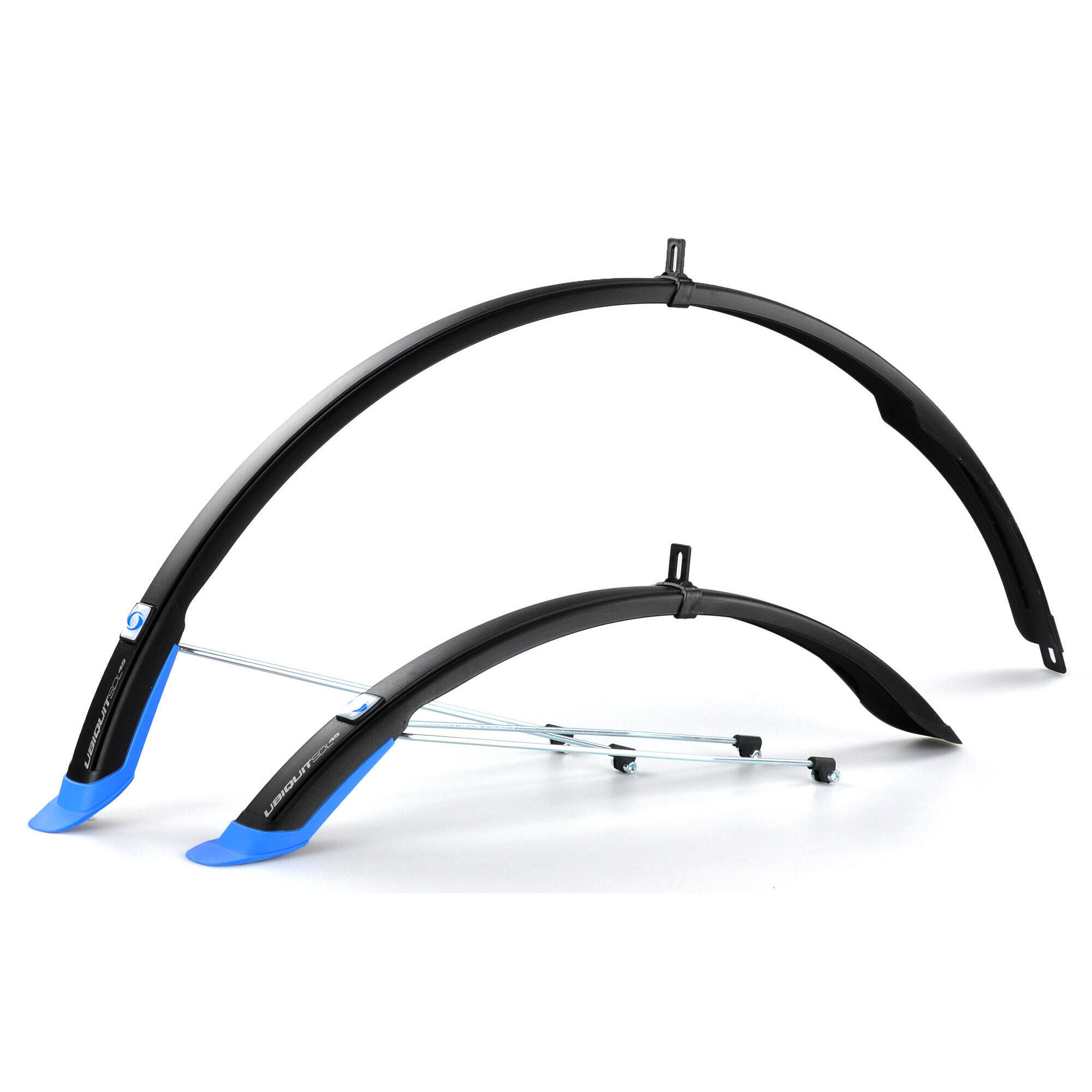 Błotniki Simpla UBIQUIT 45 LONG 28 P+T czarno/niebieski