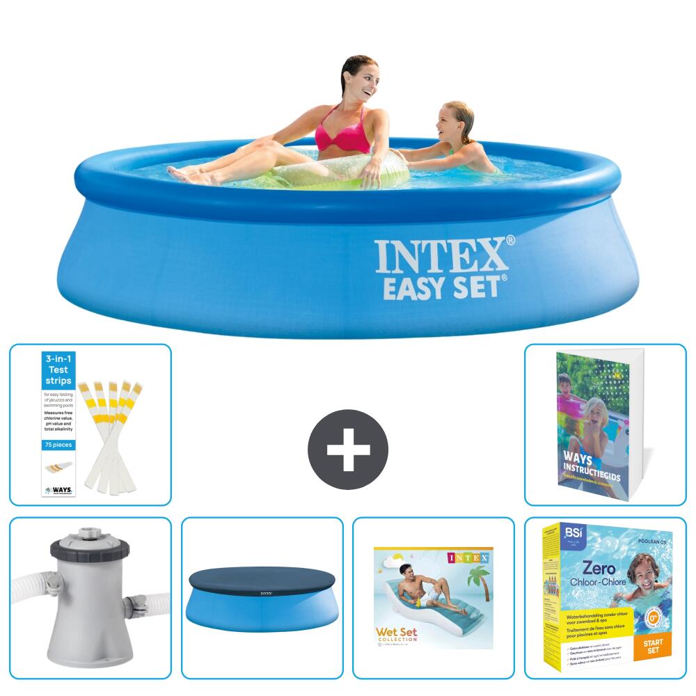 INTEX Basen Easy Set Okrągły - 244x61 cm - 7-częściowy S309