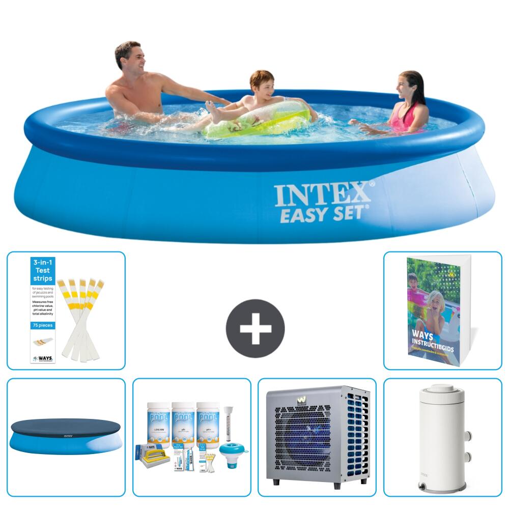 INTEX Basen Easy Set Okrągły - 366x76 cm - 7-częściowy S90