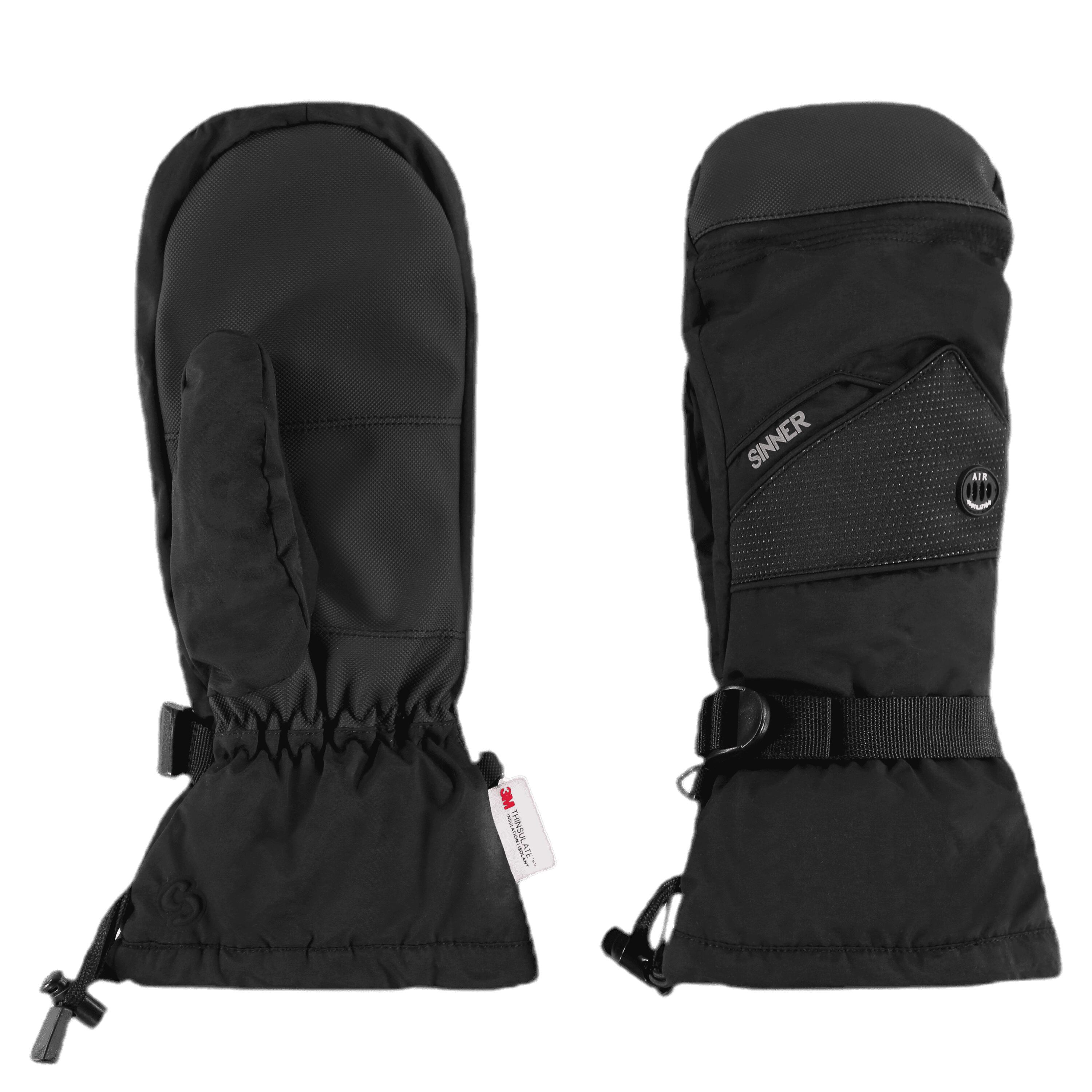 Rękawice narciarskie/snowboardowe Sinner Murray, czarne, unisex
