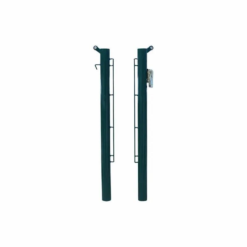 Para stalowych słupków tenisowych 80 mm Deluxe - wielokolorowe