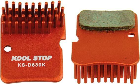 KOOL-STOP D-630K organiczne klocki hamulcowe tarczowe, czerwone (2 szt)