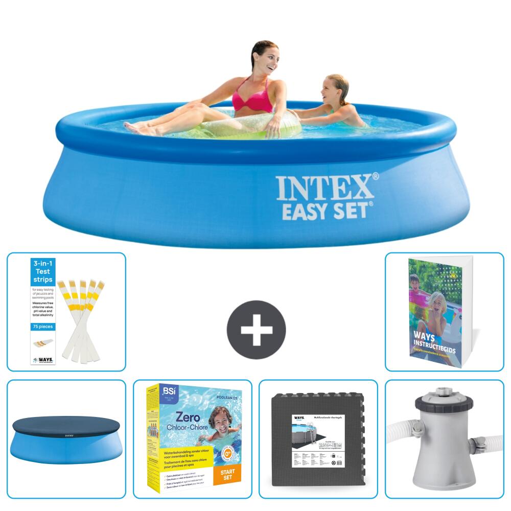 INTEX Basen Easy Set Okrągły - 244x61 cm - 7-częściowy S85