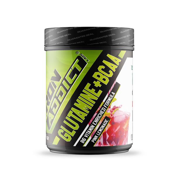 BCAA z Glutamina - 500g Różowa Lemoniada Iron Addict Labs
