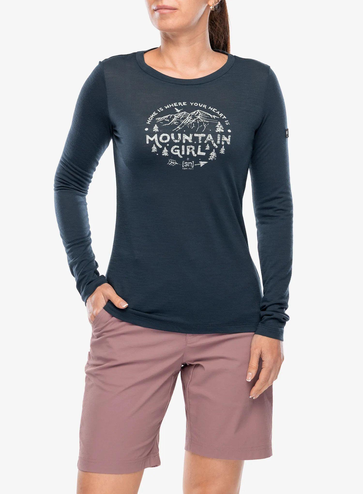 Bluza damska bez kaptura Super.natural Mountain Girl LS