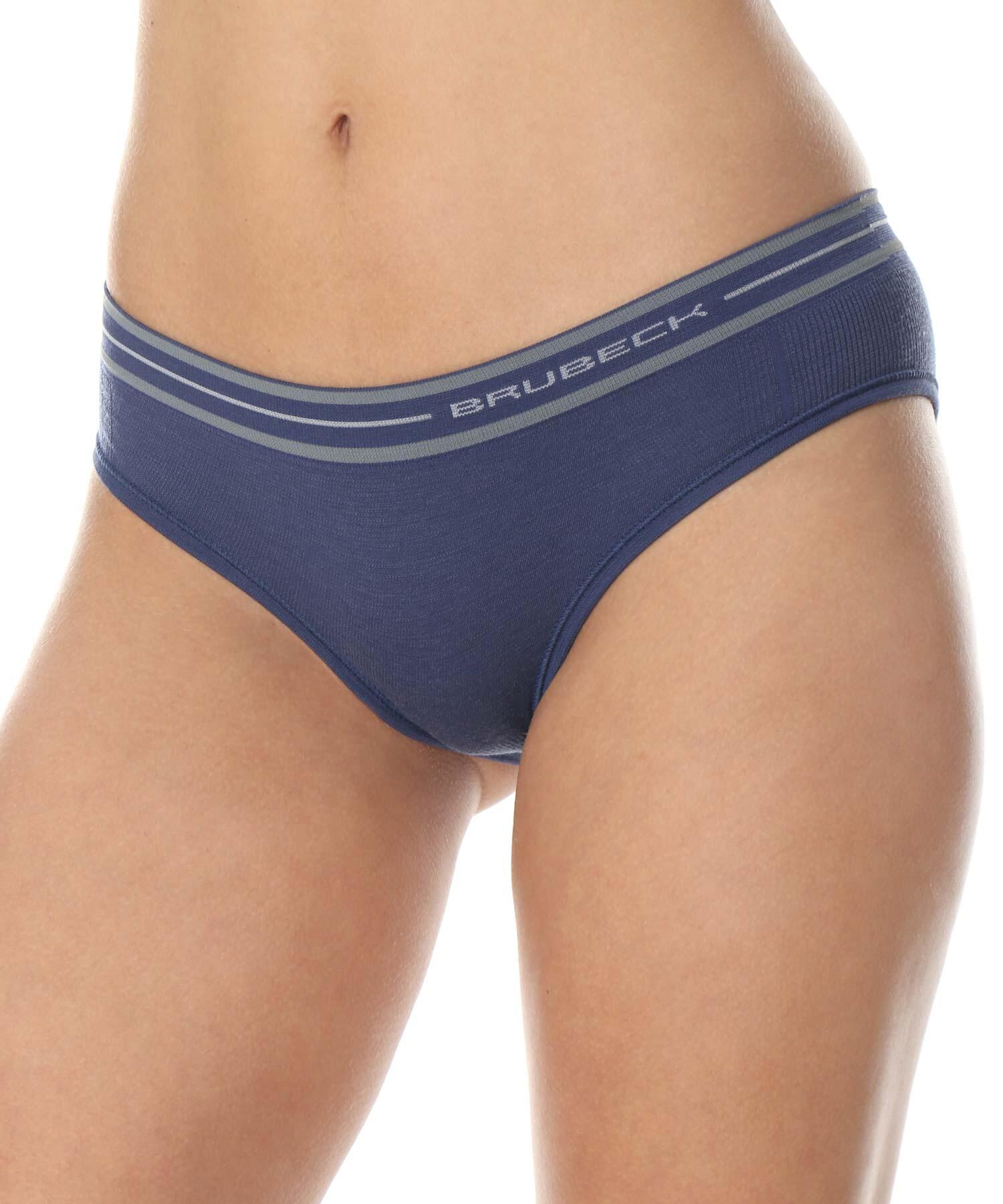 Majtki hipster z wełną merino damskie Brubeck ACTIVE WOOL
