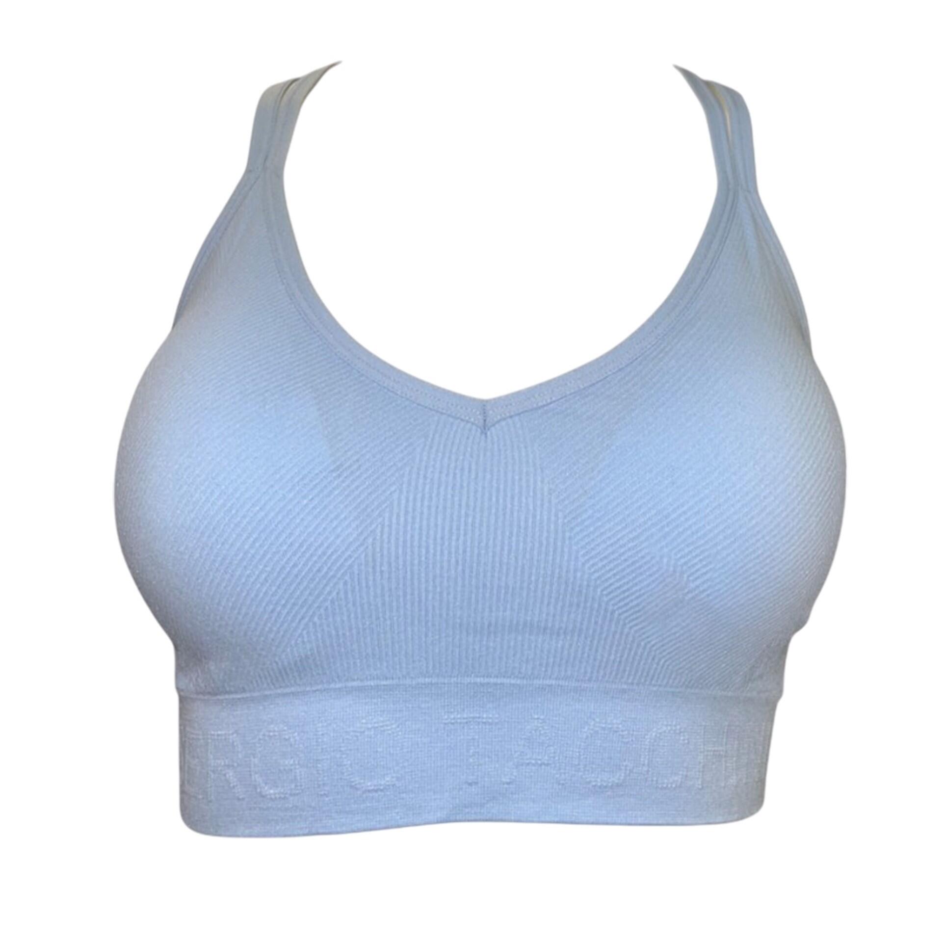 Bezszwowy biustonosz sportowy Tacchini Skyblue Azul Celeste