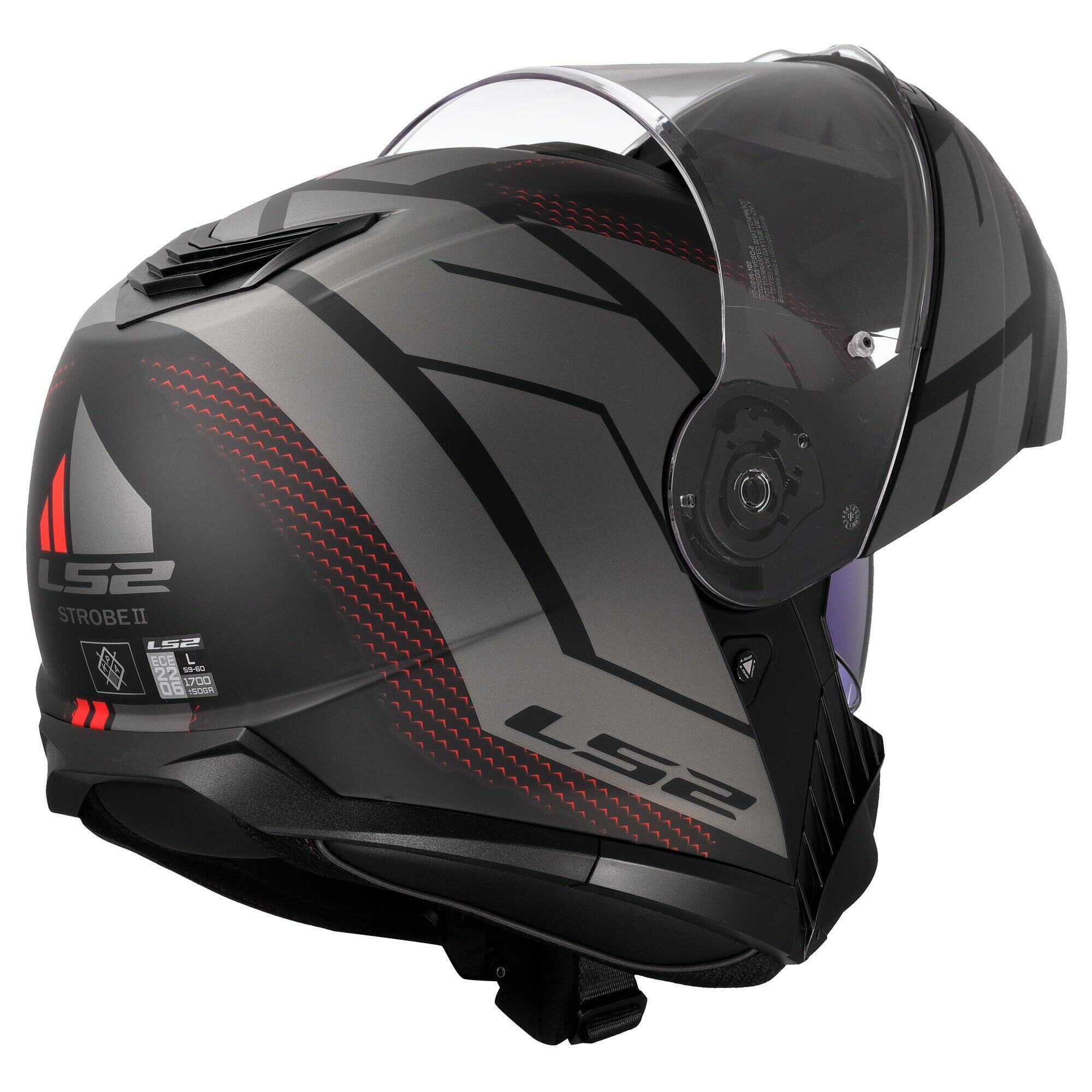 Kask modułowy LS2 FF908 Strobe II Code XL czarny/szary mat