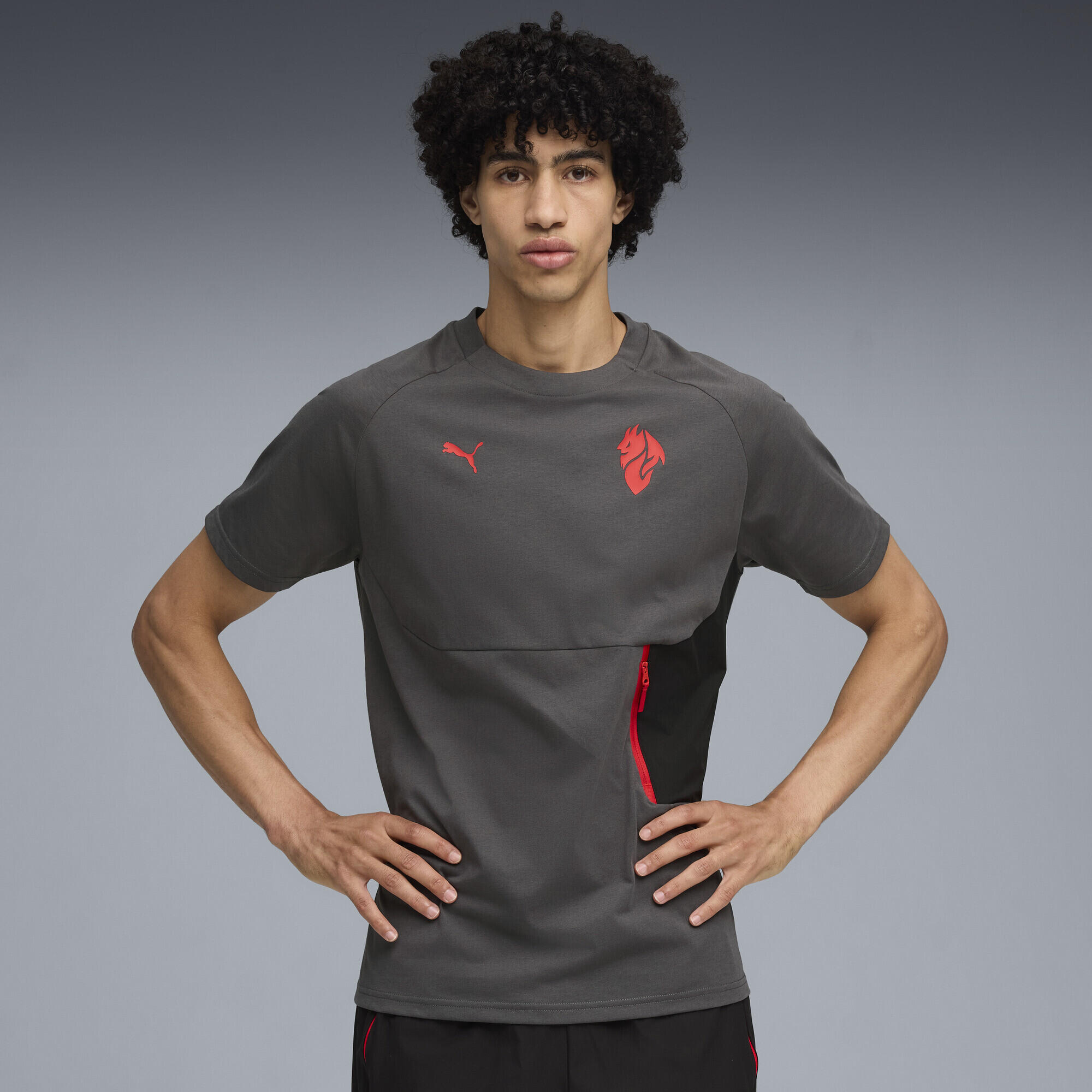 Męska koszulka AC Milan PUMATECH z kieszenią PUMA