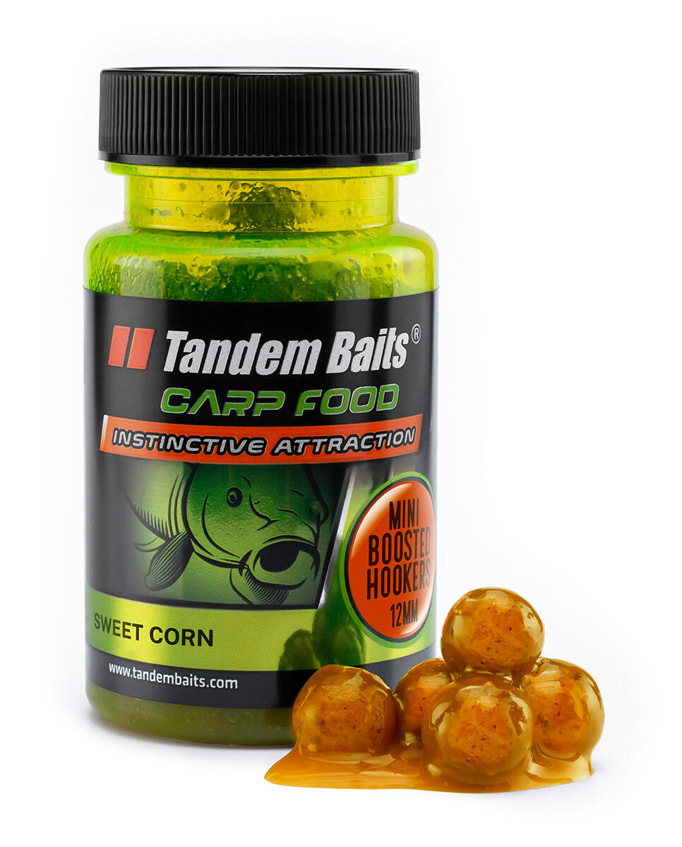Mini kulki haczykowe Carp Food Boosted Hookers 12mm/50g Słodka Kukurydza