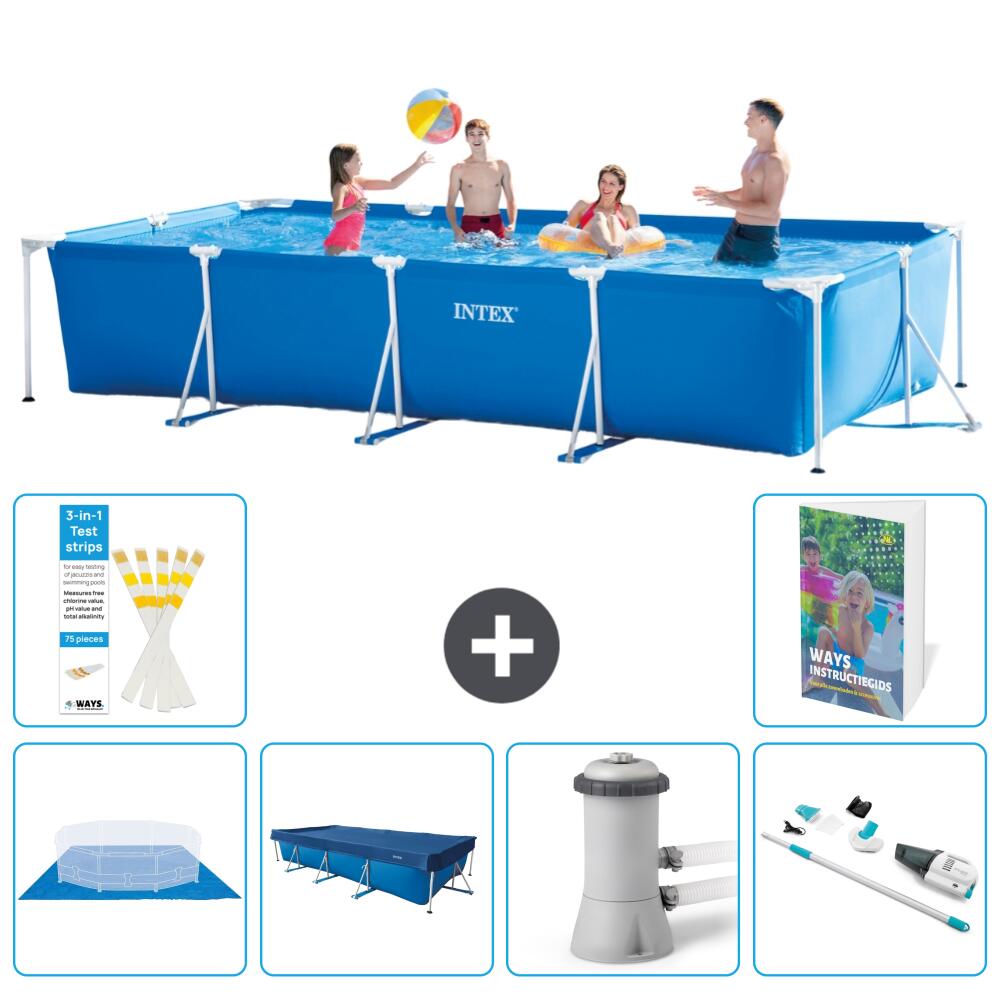 INTEX Basen ze stelażem Prostokątny - 450x220x84 cm - 7-częściowy S94