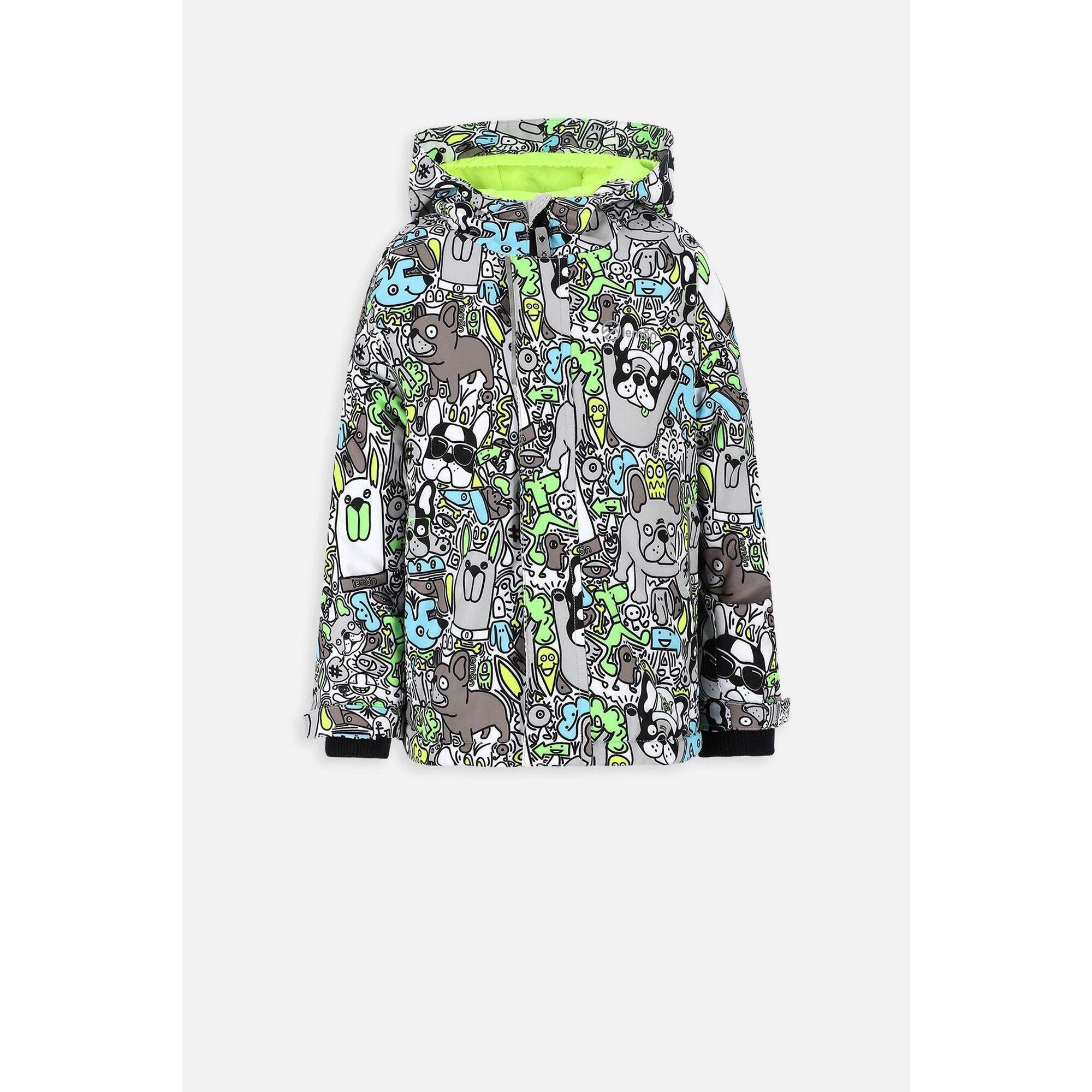 Kurtka narciarska dziecięca Lemon Explore ZL3 z powłoką DWR