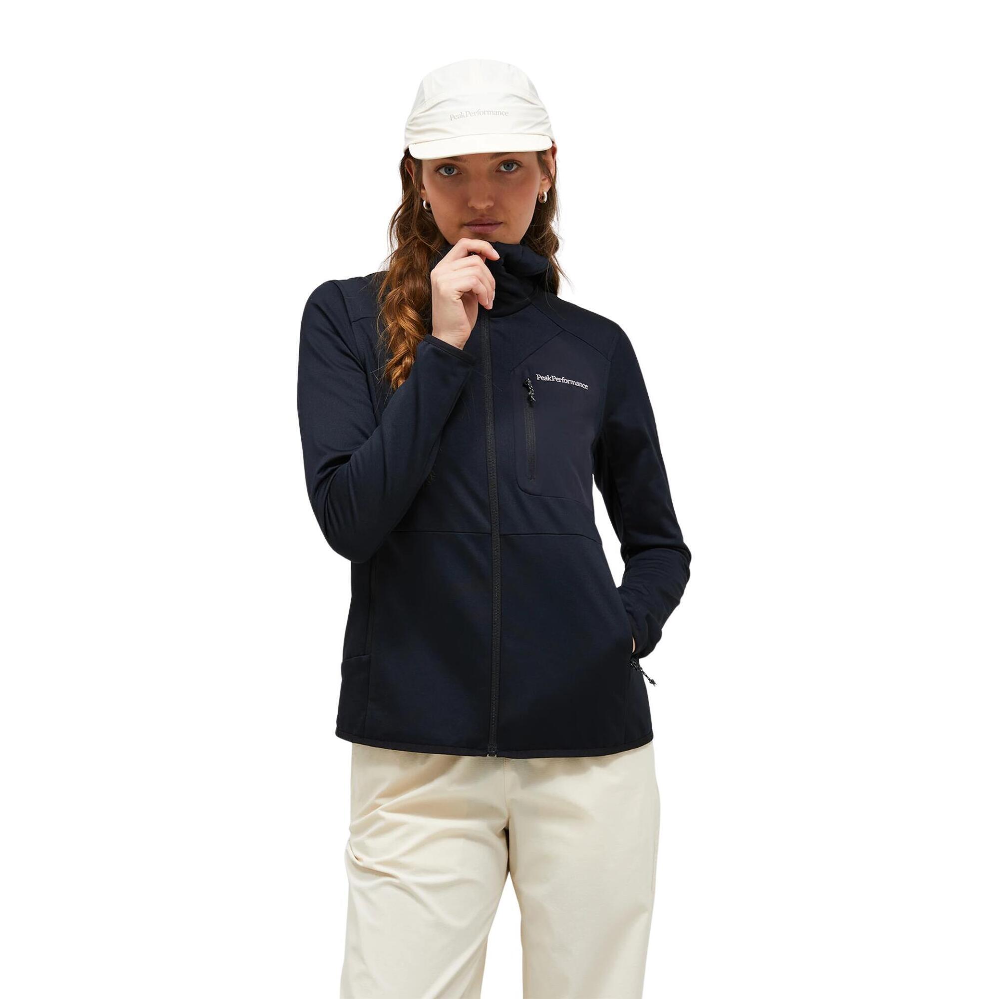 Bluza Peak Performance damska Utility Light Zip Hood czarna - M