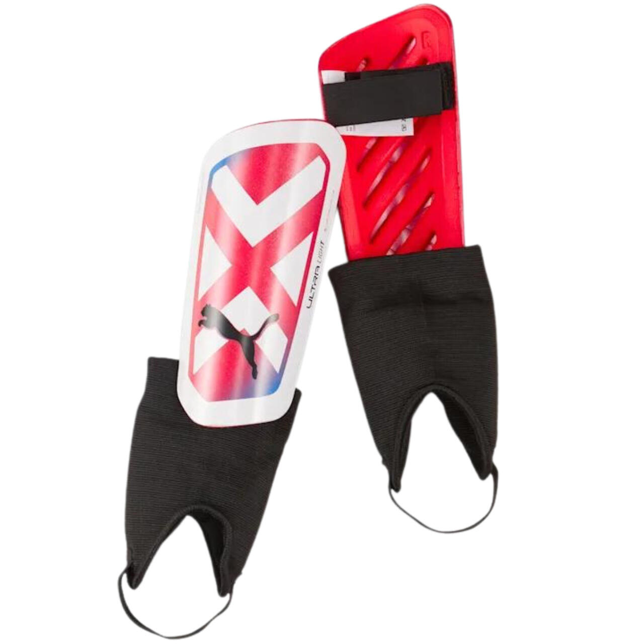 Фото - Захист для активного відпочинку Puma Ochraniacze piłkarskie  Ultra Light Ankle Biały, Czerwony 44 L 