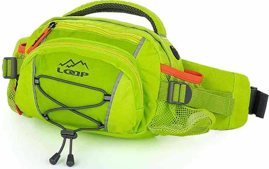 Torba na pas unisex Loap Yonora zielono-pomarańczowa