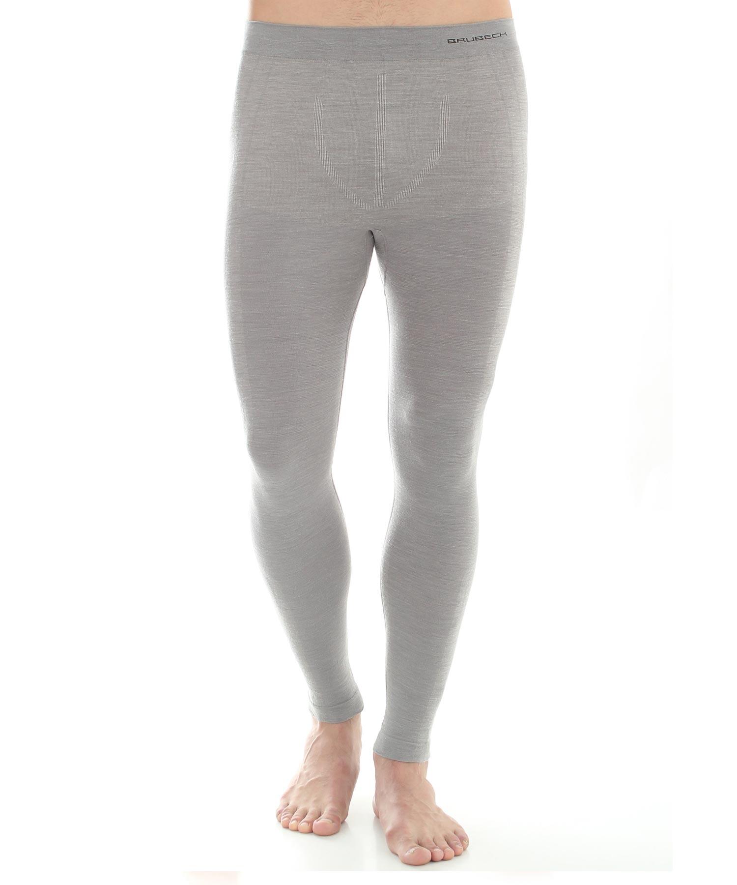 Leginsy męskie z wełny merino Brubeck COMFORT WOOL