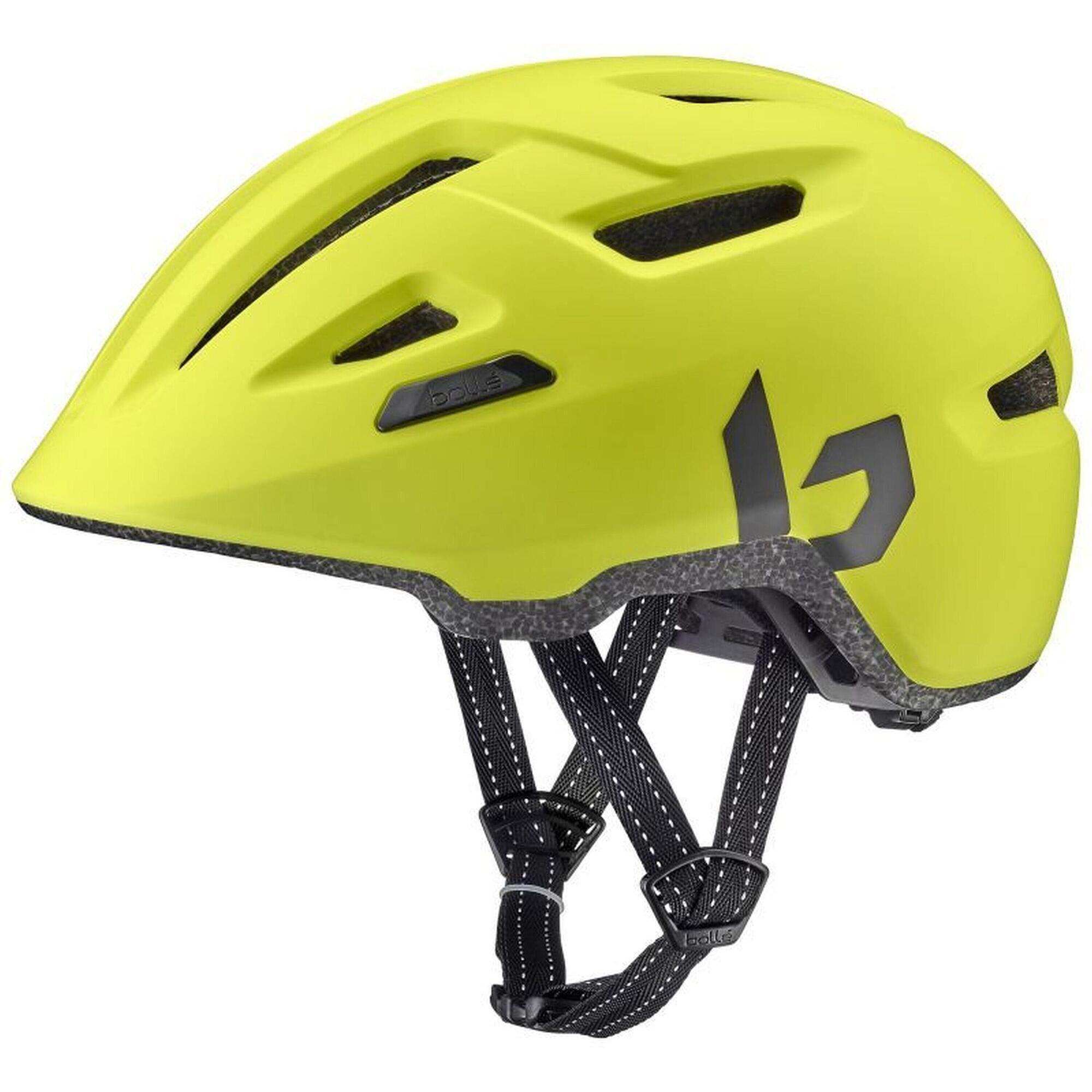 Kask rowerowy miejski „Stance Pure” matowy kwasowo żółty