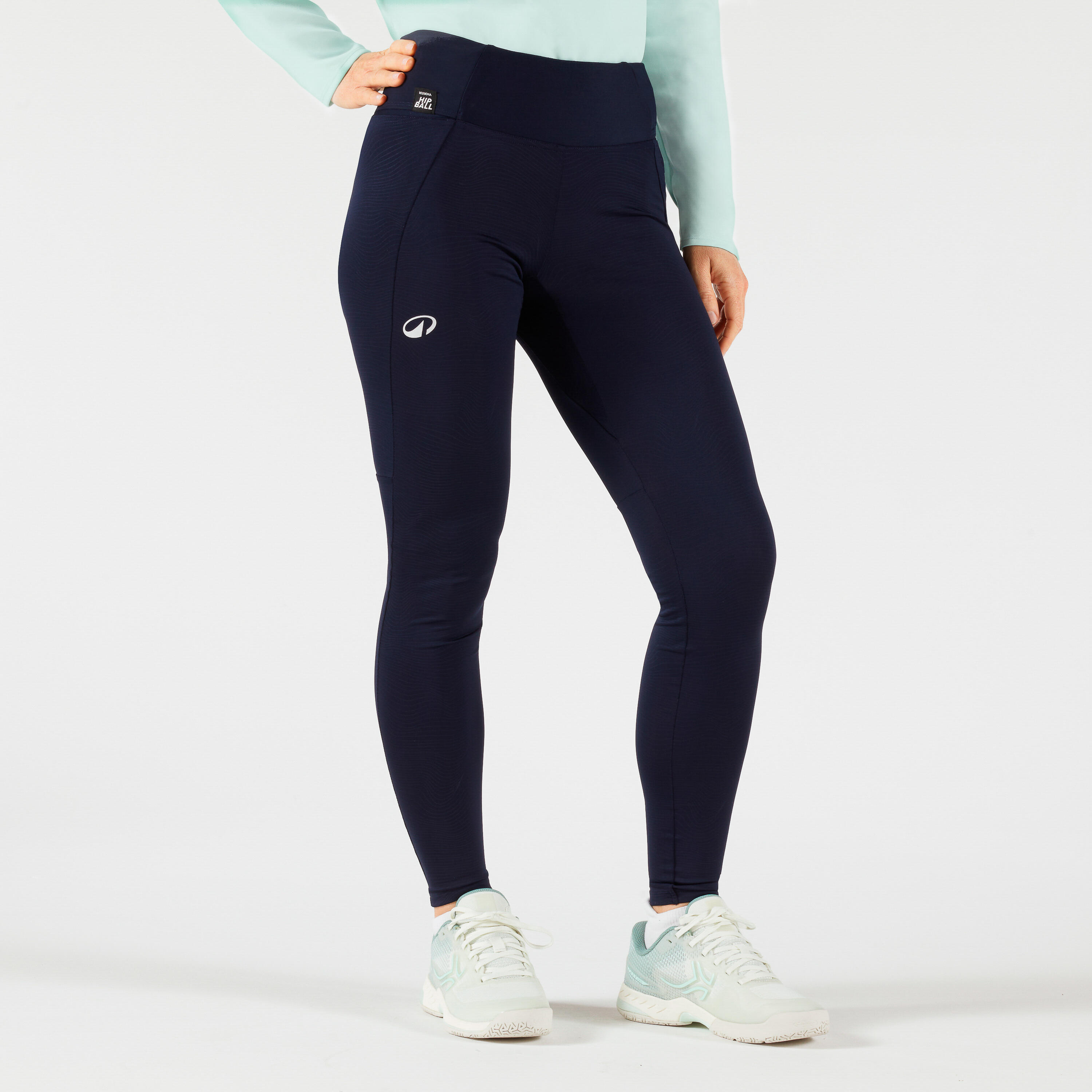 Legginsy tenisowe damskie Artengo Dry Hip Ball