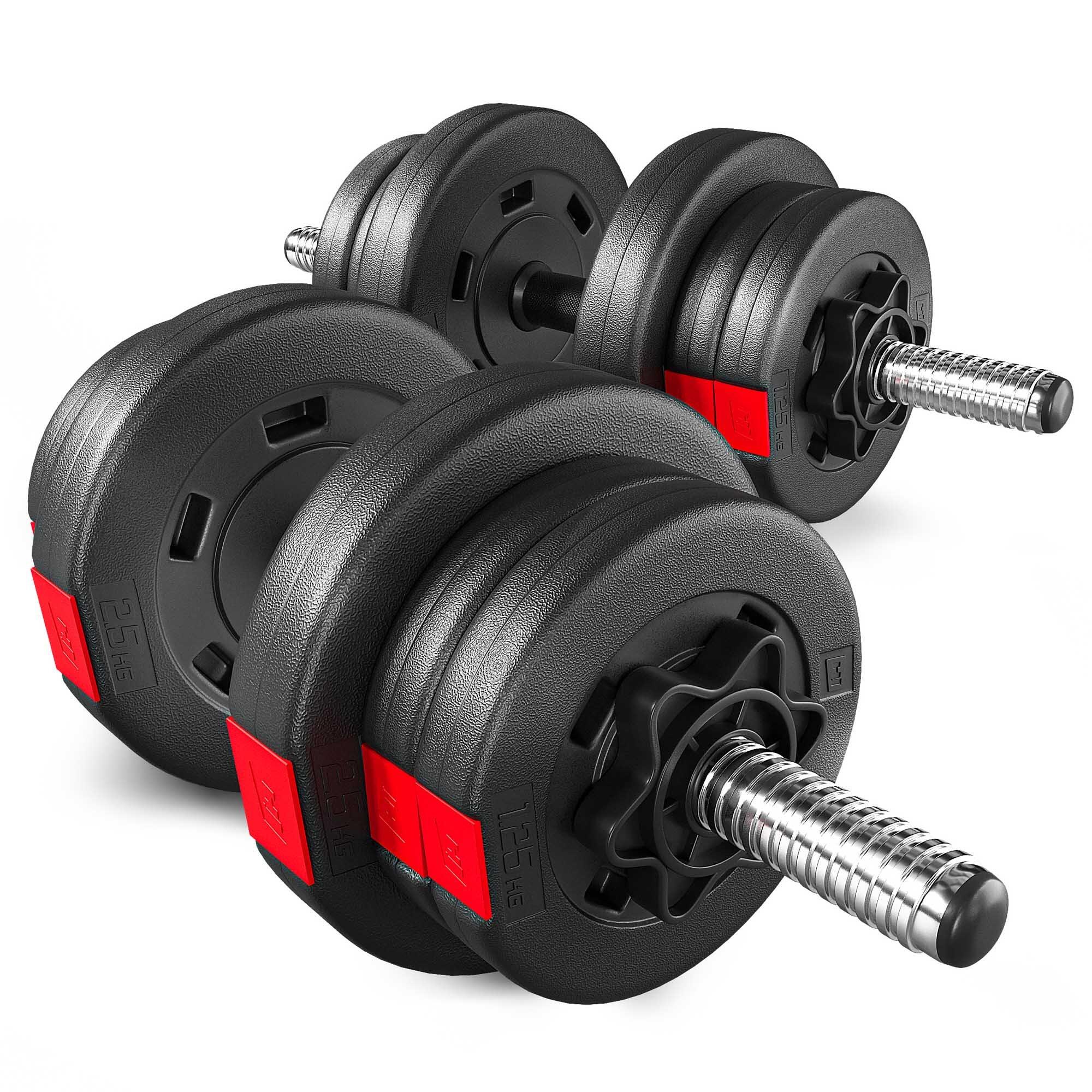 Zestaw hantli do treningu siłowego 2x10kg Hop-Sport HS-CD2x10 kompozytowe