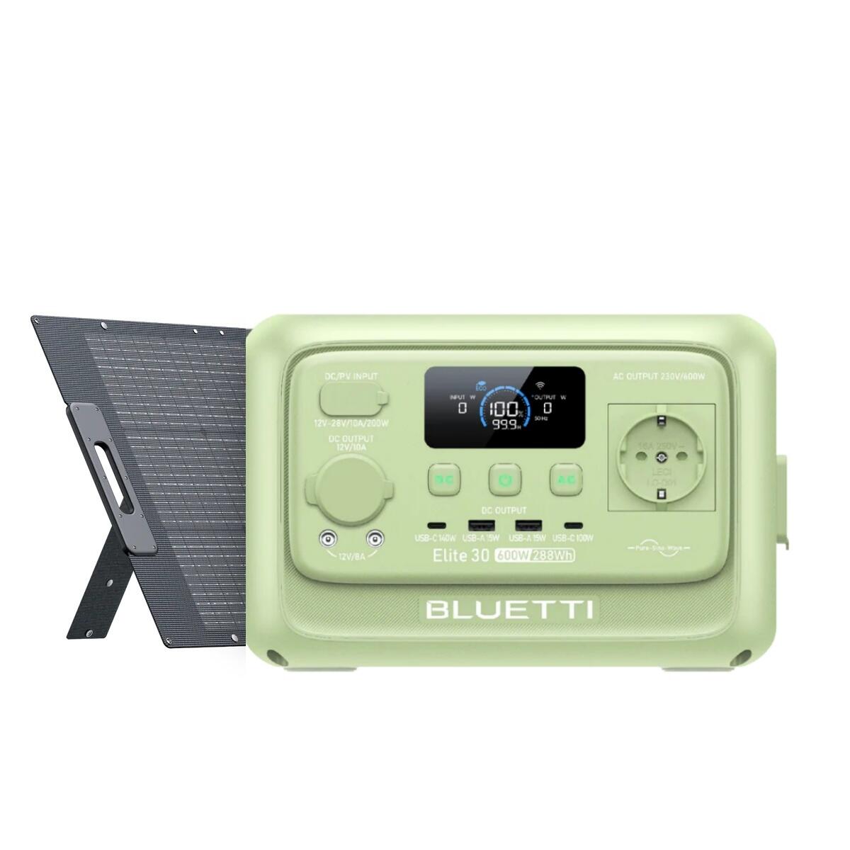 Elite 30 V2 generator solarny z panelem 200W, 288Wh/600W na camping i wyprawy