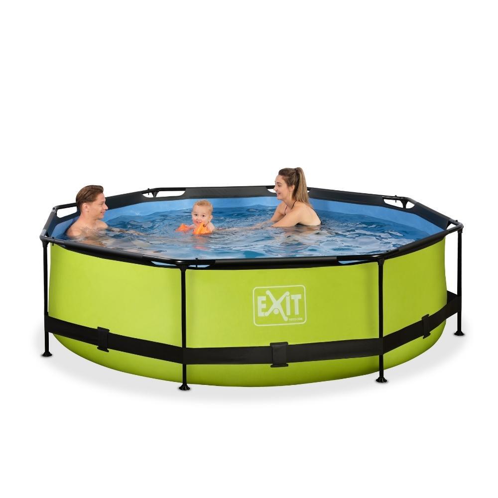 Basen z pompą filtrującą dla dzieci Exit Toys Lime 300 x 76 cm
