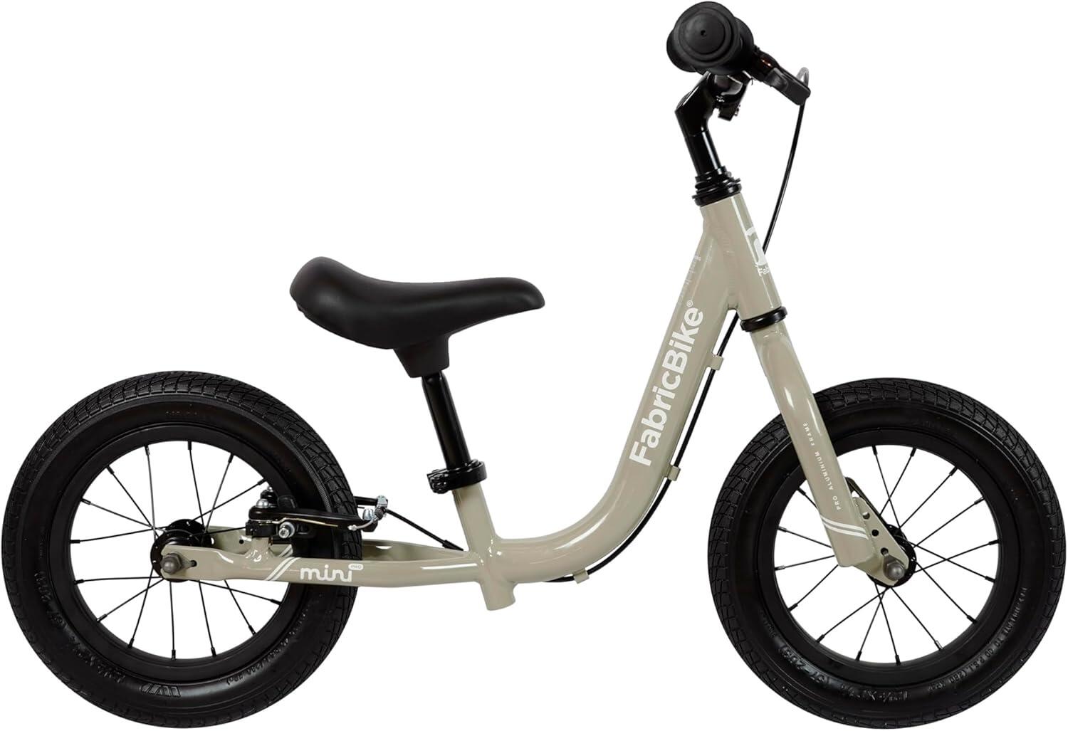 FABRICBIKE Mini PRO - rowerek biegowy 12 dla dzieci w wieku 2-5 lat. Beige