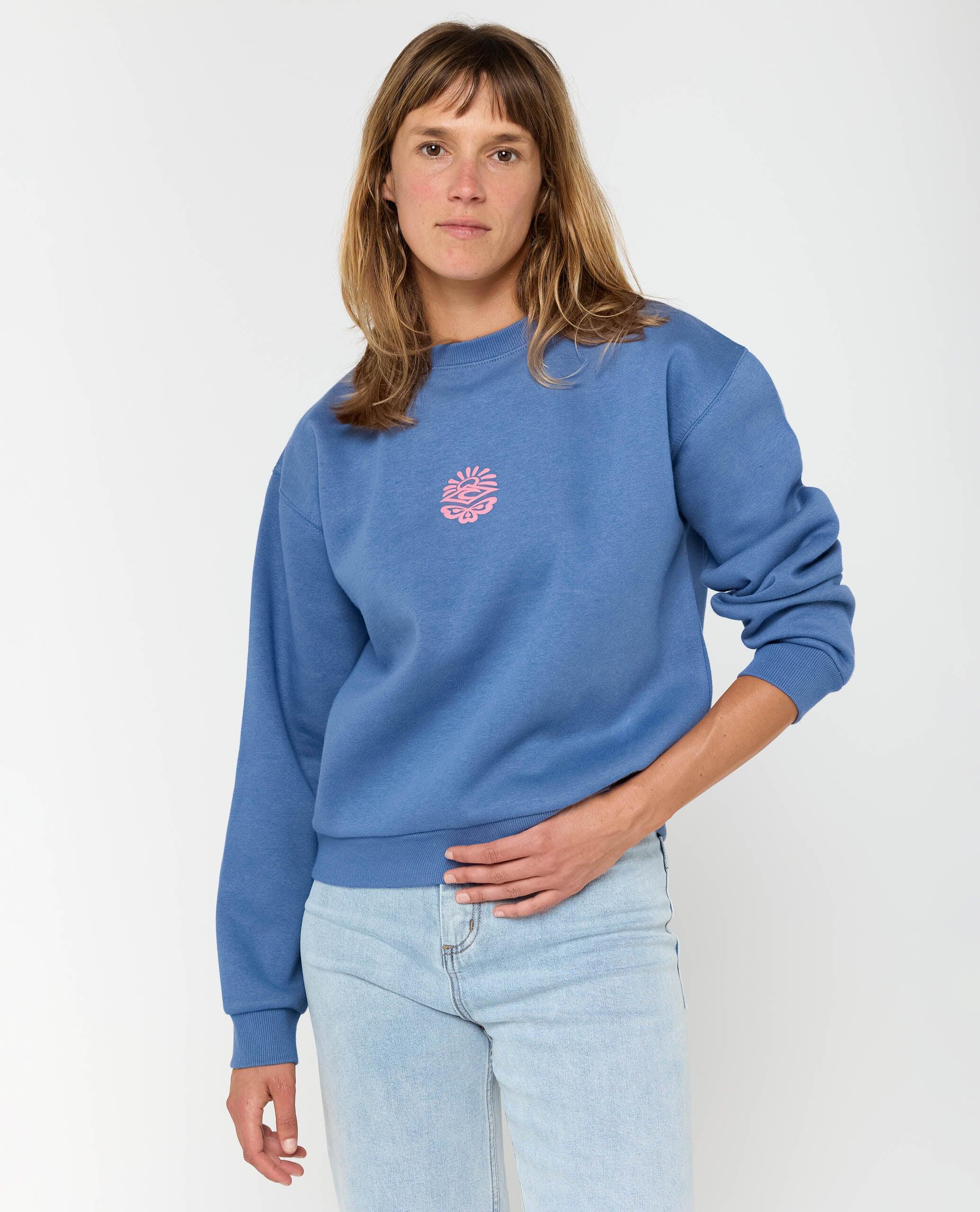 Rip Curl Icons Of Surf Relaxed Crew - Moonlight Blue